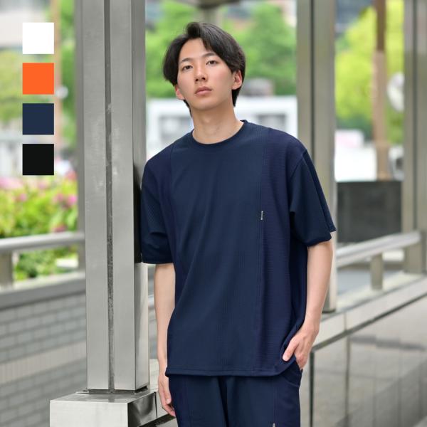 Tシャツ メンズ 半袖 無地 ビッグシルエット 春夏秋 ジムウエア トレーニングウエア ホワイト オ...