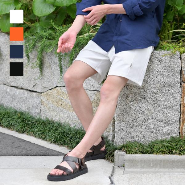 ハーフパンツ メンズ ショートパンツ ハーパン 無地 総額 春夏 ストリート系 膝丈 膝上丈 ホワイ...