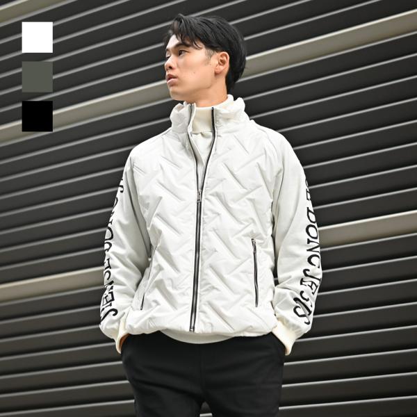 ダウンジャケット メンズ 機能中綿 シームレス ニットコンビ カジュアル ストリート 切替 暖かい ...