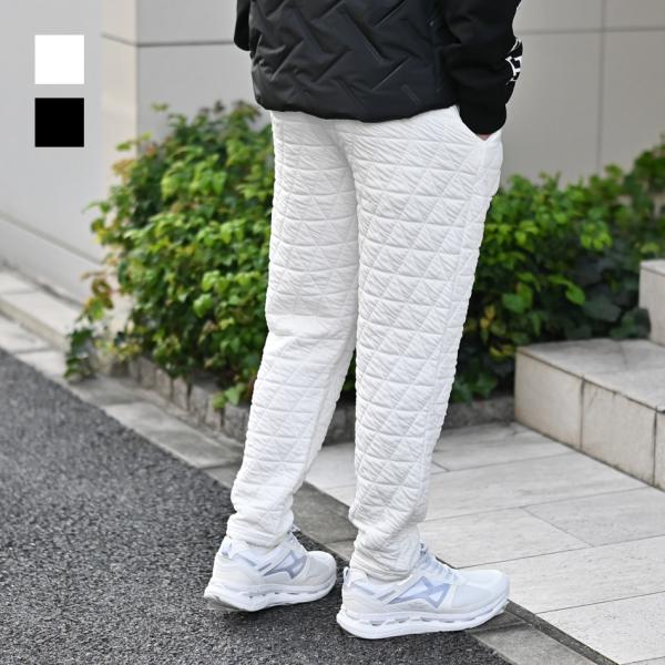 暖パン メンズ キルティングパンツ イージーパンツ テーパードパンツ ストレッチ アウトドア ゴルフ...