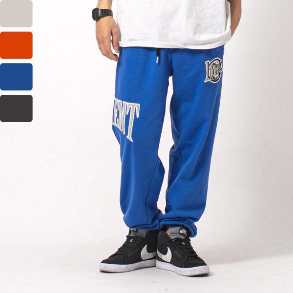 サガラ刺繍スウェットパンツ メンズ ワイドパンツ ビッグシルエット オーバーサイズ ストリート系 韓...