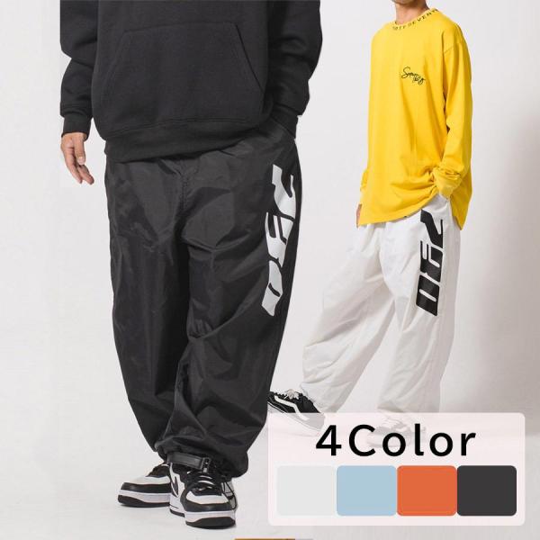ナイロン２WAYバルーンパンツ ワイドパンツ メンズ ストリート系 韓国ファッション 韓国系 RE7...