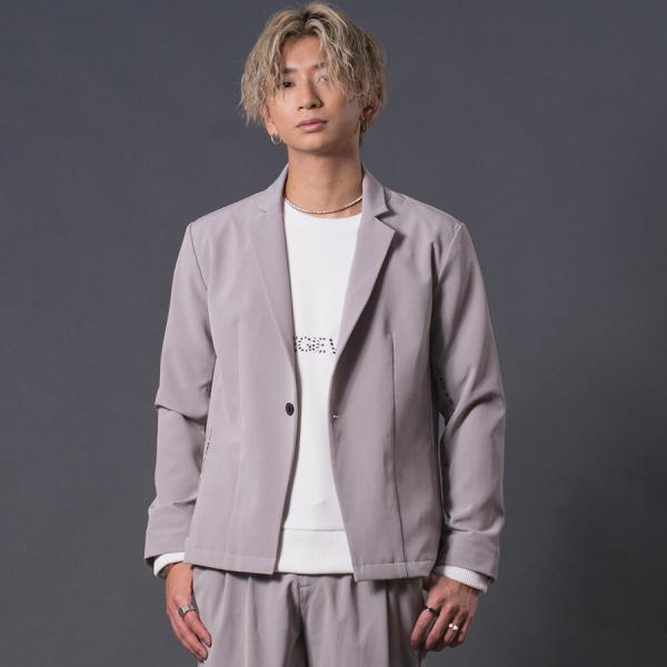 ジャケット メンズ セットアップ(別売) テーラードジャケット ストレッチ性 シンプル 春 秋 冬 ...