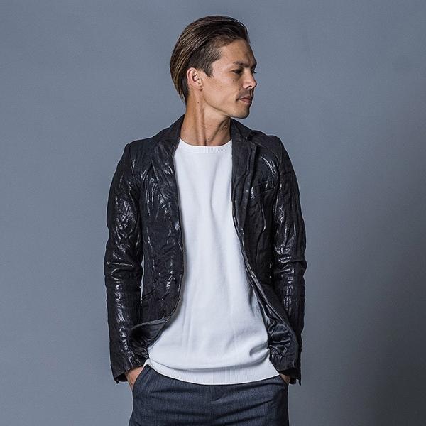 レザージャケット メンズ テーラード 本革 山羊 ゴート ベージュ ワイン ブラック 黒 M L X...