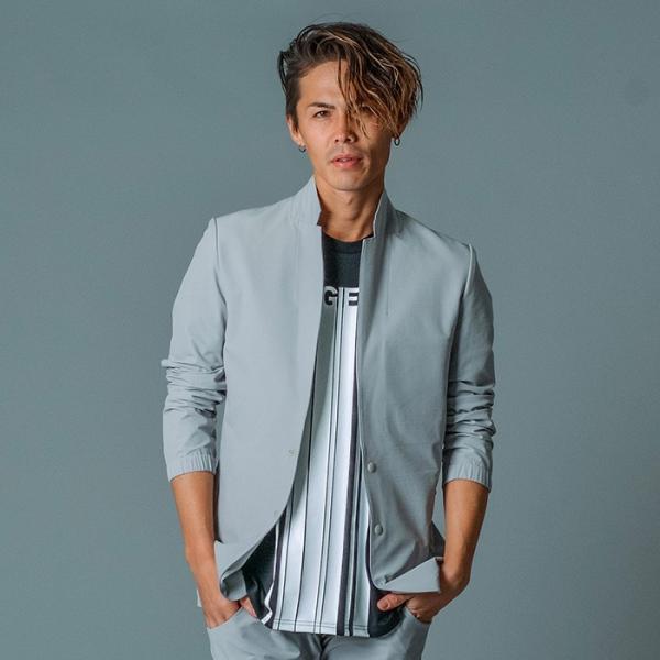 ジャケット メンズ 春夏 春 夏 秋 カジュアル ストレッチ アンコン グレー ネイビー 紺 ブラッ...