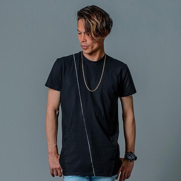 tシャツ メンズ 半袖 ポケット 無地 白 黒 S M L XL クルーネック ホワイト グレー ブ...