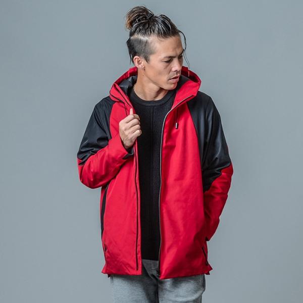 マウンテンパーカー マンパー メンズ 春 秋 冬 レッド 赤 カーキ ブラック 黒 S M L XL...