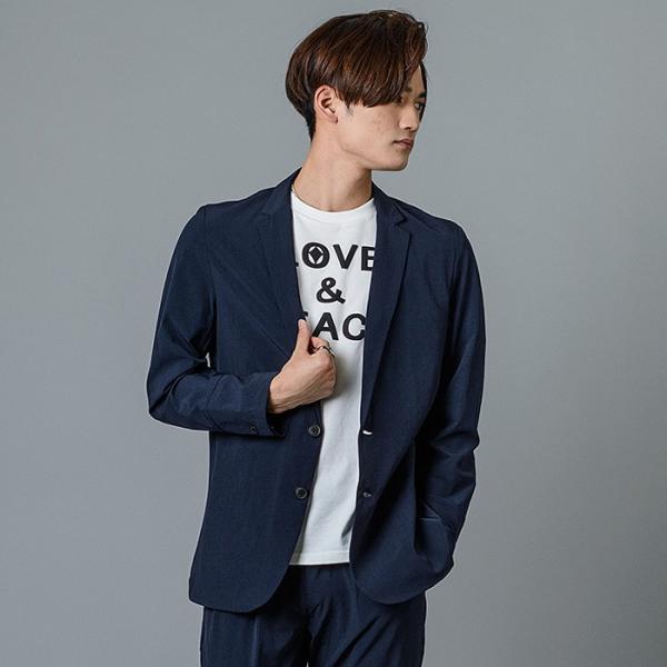 ジャケット メンズ ビジネス 春夏 秋冬 ネイビー ブラック 紺 黒 S M L XL テーラード ...