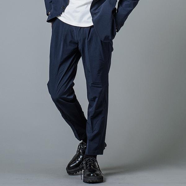 スラックス メンズ テーパード 春夏 秋冬 紺 黒 ネイビー ブラック 29 30 31 32 S ...