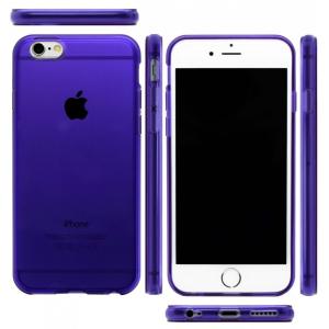 iPhoneX Xs Max XR iPhone8 耐衝撃ケース iPhone7plus カバー シリコンケース おしゃれ パープル 紫 アイフォン アイホン iPhone6s クリア 半透明 衝撃吸収