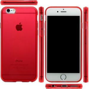 iPhoneX Xs Max XR iPhone8 耐衝撃ケース iPhone7plus カバー シリコンケース おしゃれ レッド 赤 半透明 アイフォン アイホン iPhone6s 衝撃吸収
