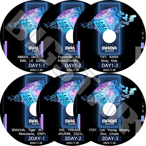 K-POP DVD 2022 MAMA Mnet Asia Music Awards 6枚SET 1...