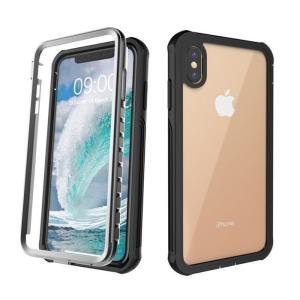 薄型 耐衝撃 iPhone XS Max XR X 8 7 6 6s Plus プラス ケース 背面 クリア 透明 360度全面保護 両面カバー 全面ケース 表裏 フルカバー 軽量