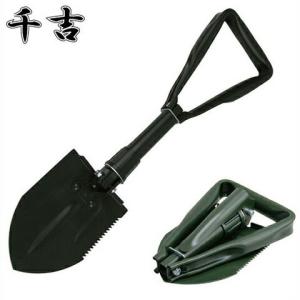千吉 携帯ショベル ピッケル付 SGT-33 軽い 氷割り 折りたたみ 雪かき