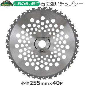 セフティ-3 刈払機用 チップソー 石に強い 草刈り 255mm×40P 刈払機 草刈り機 草刈機 刈り払い機 替え刃 替刃
