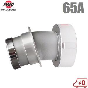岩崎 双口接手 小型軽量タイプ 65A×65A 女男男 制水金具 消防ホース