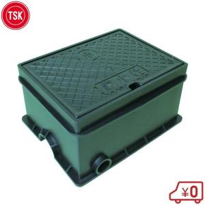 TSK 散水栓ボックス 樹脂製 SB-4 ミカゲ 水抜き穴付 散水ボックス 散水