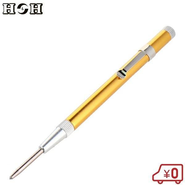 H&amp;H ポンチ オートセンターポンチ ペン型 138mm H-330 目打ち 穴あけポンチ オートポ...