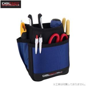 DBLTACT 腰袋 2段腰袋 工具差し 工具袋 DT-02S-BL 電工袋 釘袋 大工 