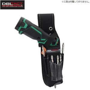 DBLTACT 工具差し ペン型 充電インパクトドライバー用ケース DT-TS-19-BK ペンインパクトケース 腰袋 ビットホルダー ツールケース 充電式インパクト