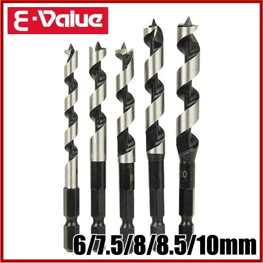 E-Value ドリルビット 木工用インパクトドリルセット EDSW-5 電気ドリル 電動 充電イン...