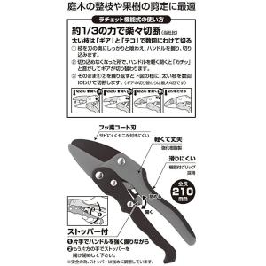 千吉 剪定ばさみ ラチェット式 SGP-28R...の詳細画像4
