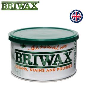 Briwax 木工用ワックス ブライワックス 400ml 木 艶出しワックス 蜜蝋ワックス 家具 木材 アンティーク調 クリア ブラウン 茶色