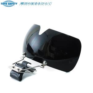 スズキッド 溶接面 ヘルメット取付 防災面 遮光プレート付 P-598 溶接
