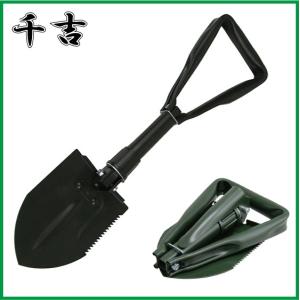 ルーマニア軍 フォールディングシャベル レザーカバー付き USED