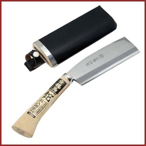 梅鉢龍馬 鞘入腰鉈 片刃 165mm 枝打ち 薪割り なた