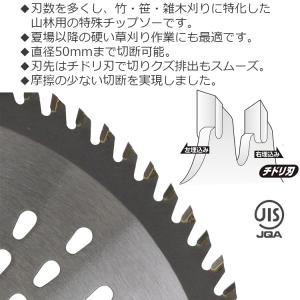 セフティ-3 刈払機用 チップソー 竹 笹 雑...の詳細画像1