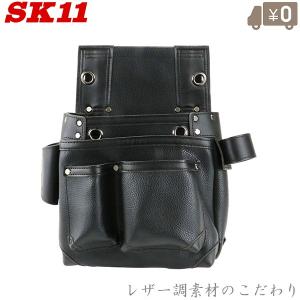SK11 匠 仮枠大工 釘袋 墨つぼポケット付き ブラック SC-10 Amazon | SK11 匠 仮枠大工 釘袋 墨つぼポケット付き 大型 底部補強