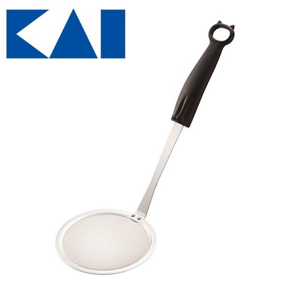 貝印 あくとり あみじゃくし 網杓子 日本製 猫 黒猫 かわいい