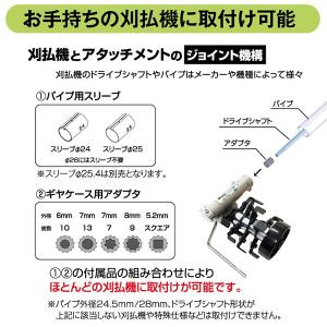 草削り 草取り 草刈り機 刈払機アタッチメント...の詳細画像4