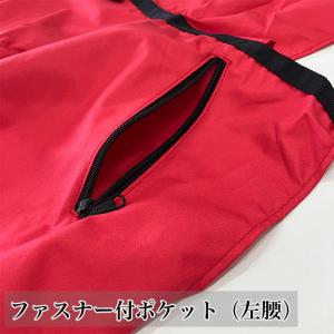 サムライレジェンド 草刈エプロン 赤 草刈り作...の詳細画像4