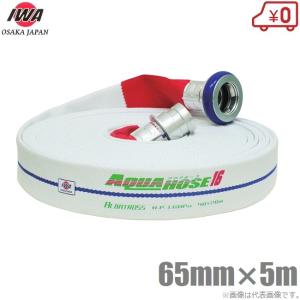 岩崎 1.7MPa 散水消防ホース 50A×20m 黄銅製町野付 ゴム引強化