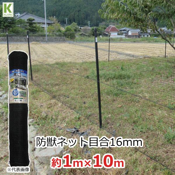 防獣ネット 黒 1m×10m 目合16mm 長さ10m アニマルネット 侵入防止ネット 動物 猫 網...