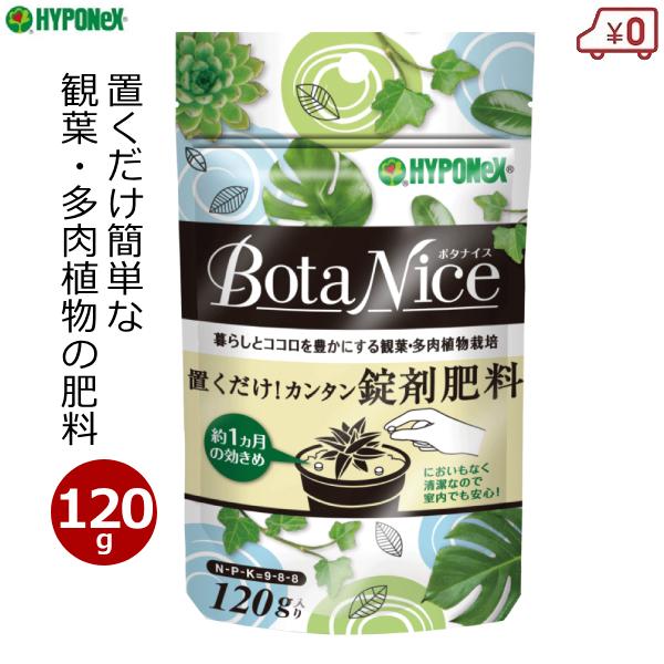 肥料 観葉植物 多肉植物 120g 錠剤肥料 タブレット 置肥 無臭 室内 鉢植え ボタナイス ハイ...