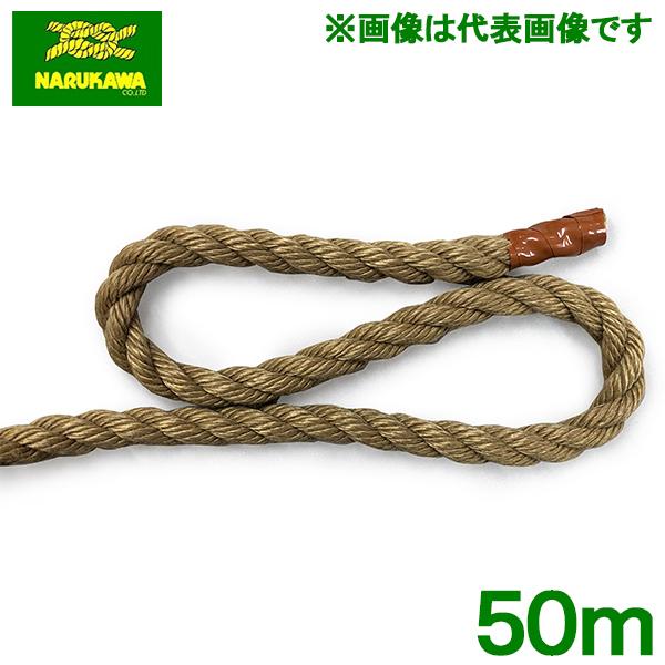 ランバーロープ 綱引き ロープ 10mm×50m フィールドアスレチック 運動会 曳綱 引き綱 生川
