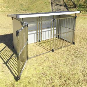 法人限定 犬小屋 屋外 屋外用 犬舎 ペットケ...の詳細画像3