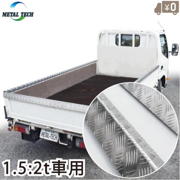 中型トラック 縞板 あおりガード 2トントラック用 荷台 プロテクター アオリカバー あおりカバー ...