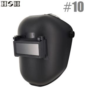 H&H 溶接手持面 プレート付 #602-C 溶接面 防災面 手持ち面 溶接マスク