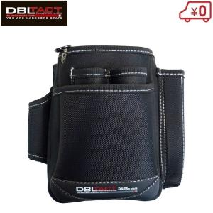 DVLTACT 腰袋 2段 DT-26BK 工具差し 超高強度生地使用 釘袋 ドライバー ペンチ シノ 工具バッグ 工具袋 大工道具