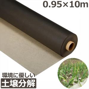おてんとさん 生分解マルチ 黒 (無孔) 厚み0.014mm 95cm×200m : 農家の