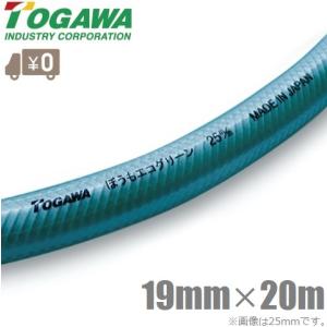 十川 散水ホース 19mm×20m カット品 日本製 農業用ホース ガーデンホース 防藻エコグリーンホース ソフト 耐圧ホース プロ用｜ssnet