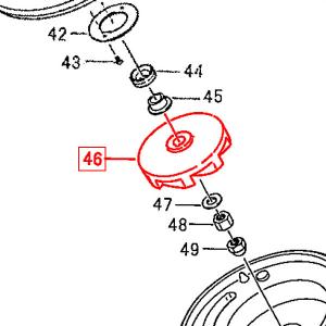 ツルミポンプ KTV2-15用インペラ (46) 羽根車 部品 水中ポンプ 排水ポンプ｜ssnet