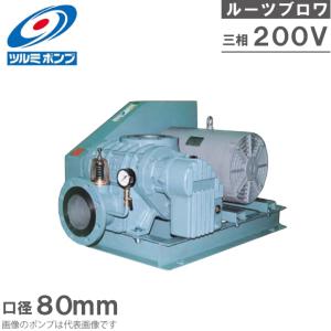 ツルミポンプ ルーツブロワー 5TBE80H 5.5kw 200V 80mm 鶴見ポンプ エアーポンプ ブロアー 曝気ブロワ エアポンプ