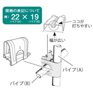 渡辺パイプ クロスワン 25x25用 10個入...の詳細画像2