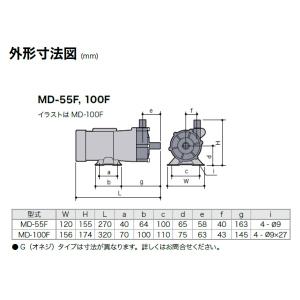 イワキ マグネットポンプ MD-100F 26...の詳細画像3
