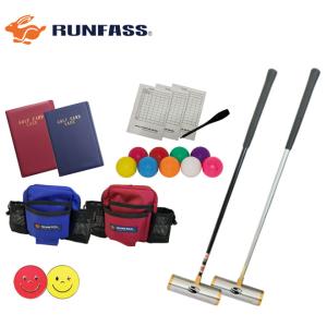 NEW マレットゴルフ スティック RUNFASS ランファス クラブアベレージ5点セット ボール2個付き マレットゴルフクラブ｜sso-jpstore